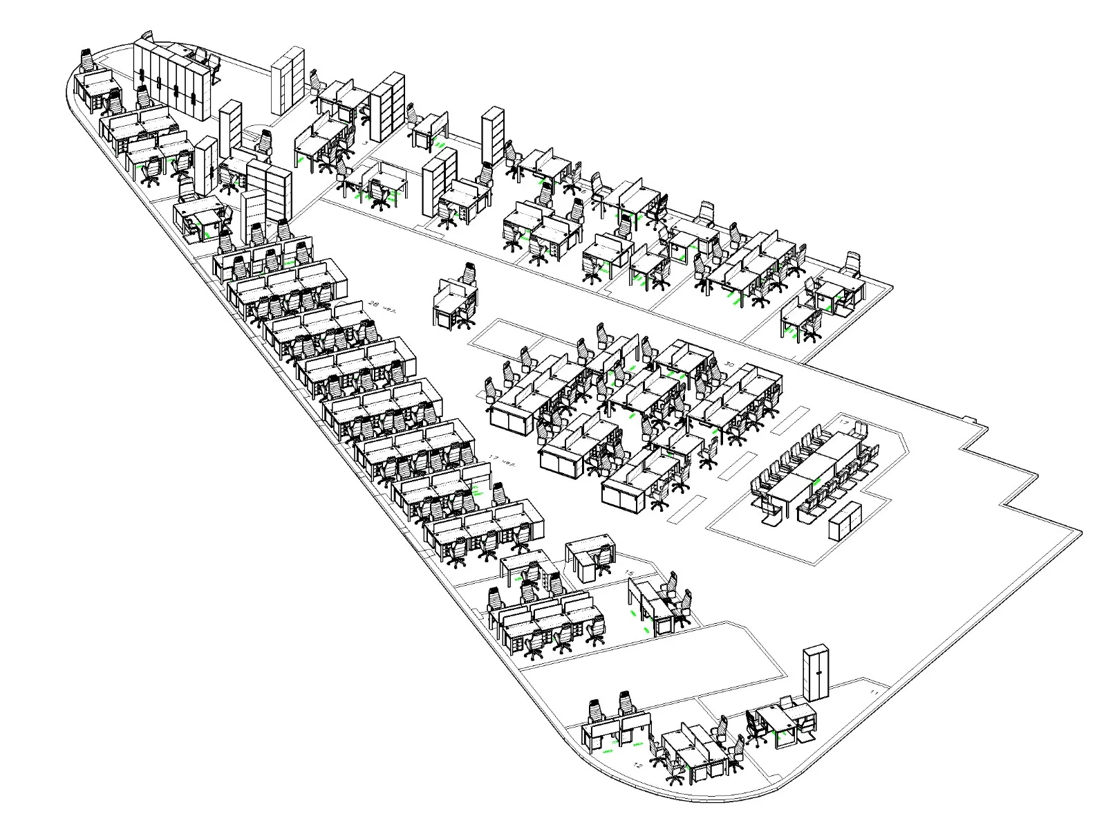 Open-space · 2D-план 3